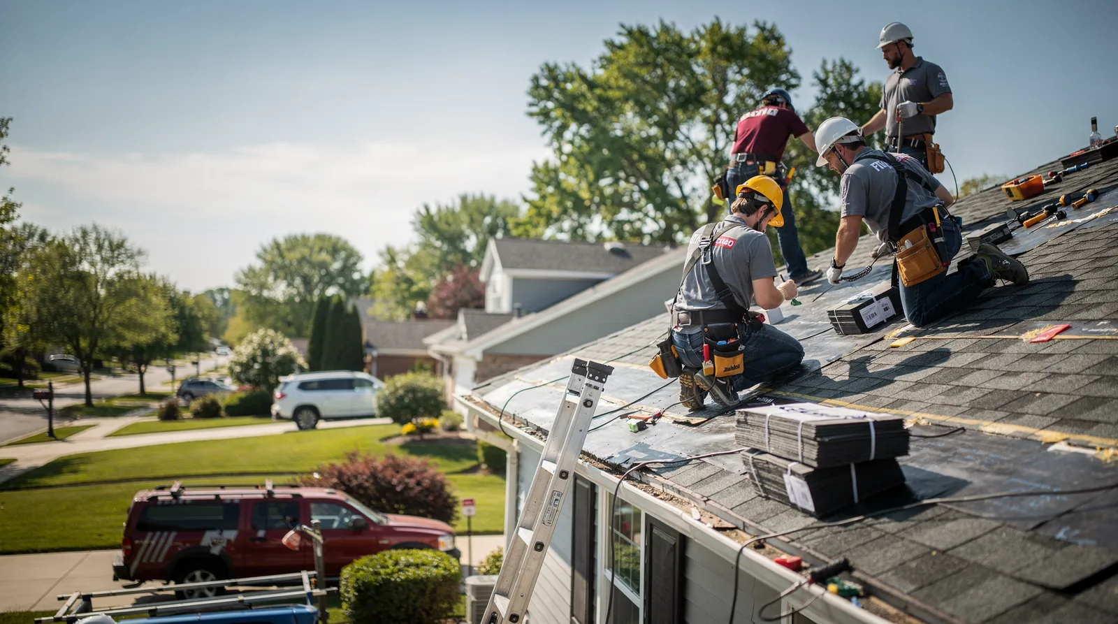 Roof Repair in Farmersville, IL around you